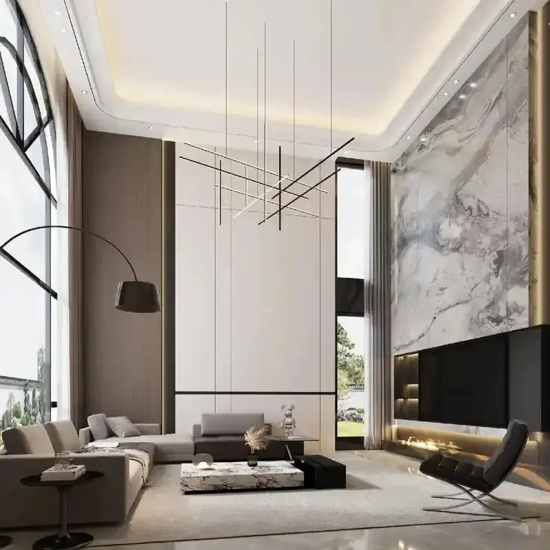 【温馨现代居】360平米现代暖色调别墅设计案例